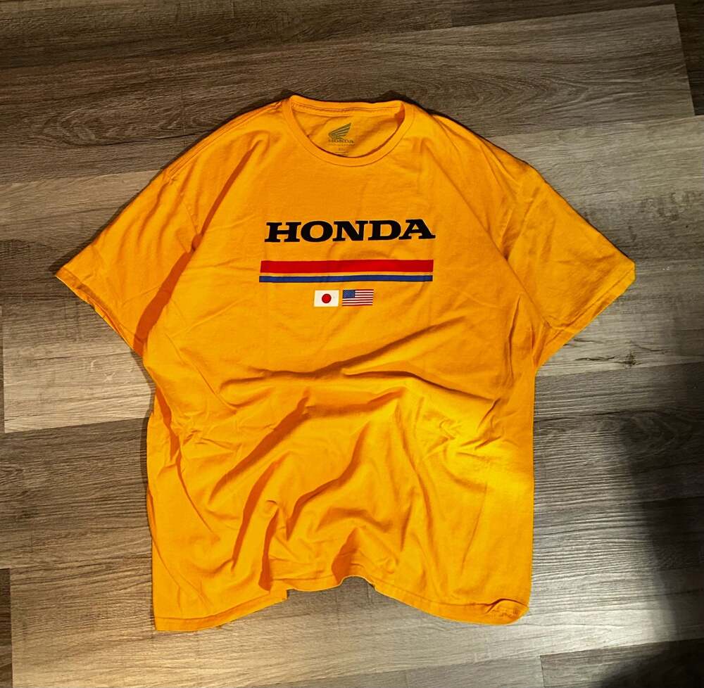 Honda Official Licensed Product Graphic T-Shirt Orange XXL